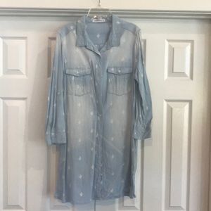 Buddy Love Denim Dress with Cactus detail
